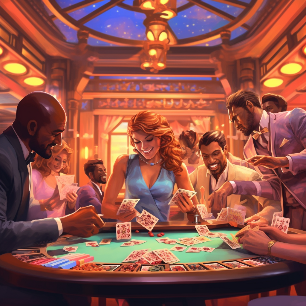Aerdorn Create an image of a vibrant casino scene with people e 10c19acc c258 4945 a17c f7bcee83a4ec